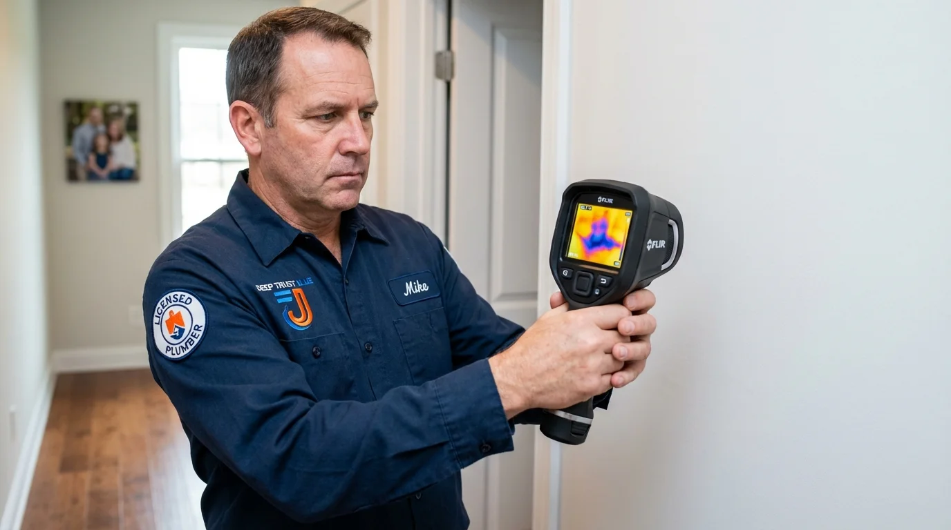 Thermal imaging leak detection by Johns Plumbing LLC in North Pole